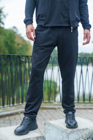 spodnie męskie proste czarne