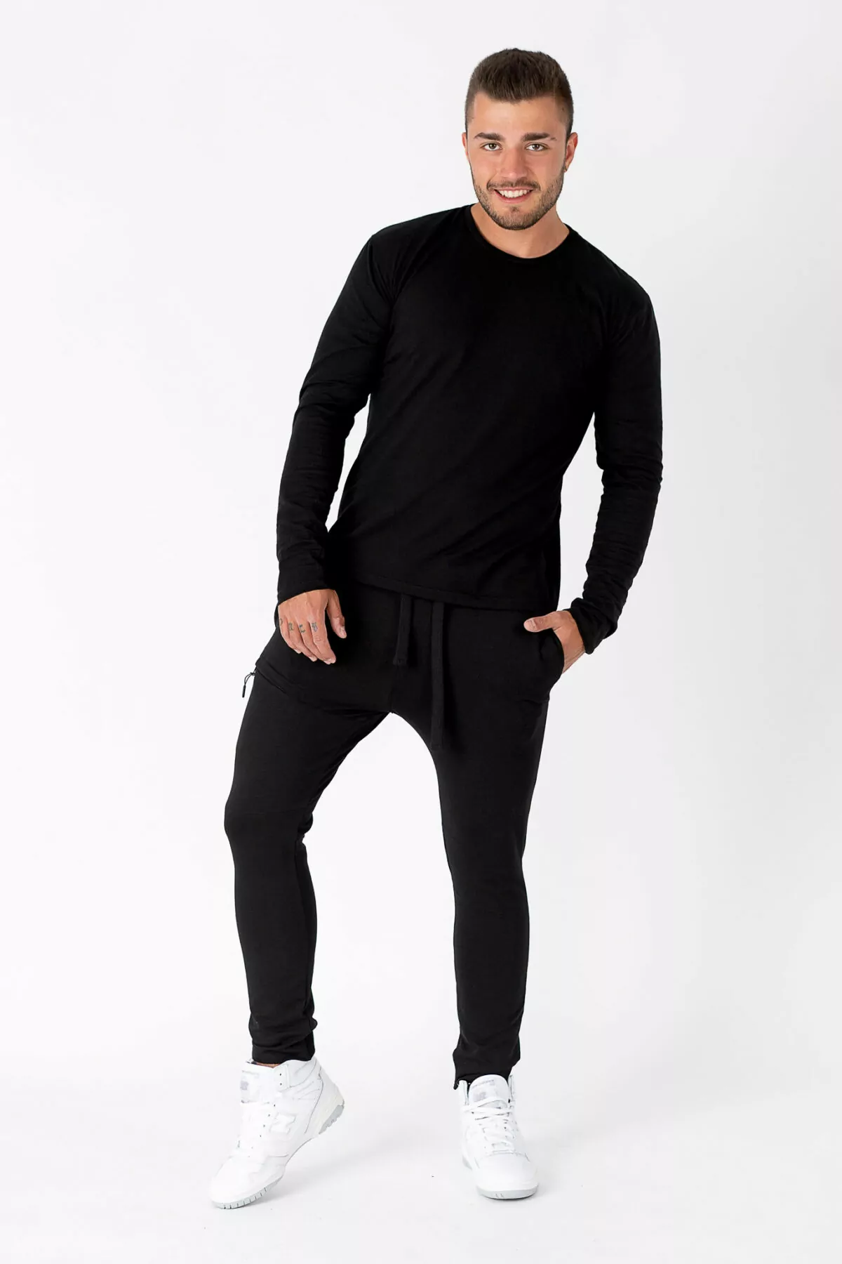 Spodnie męskie jogger czarne
